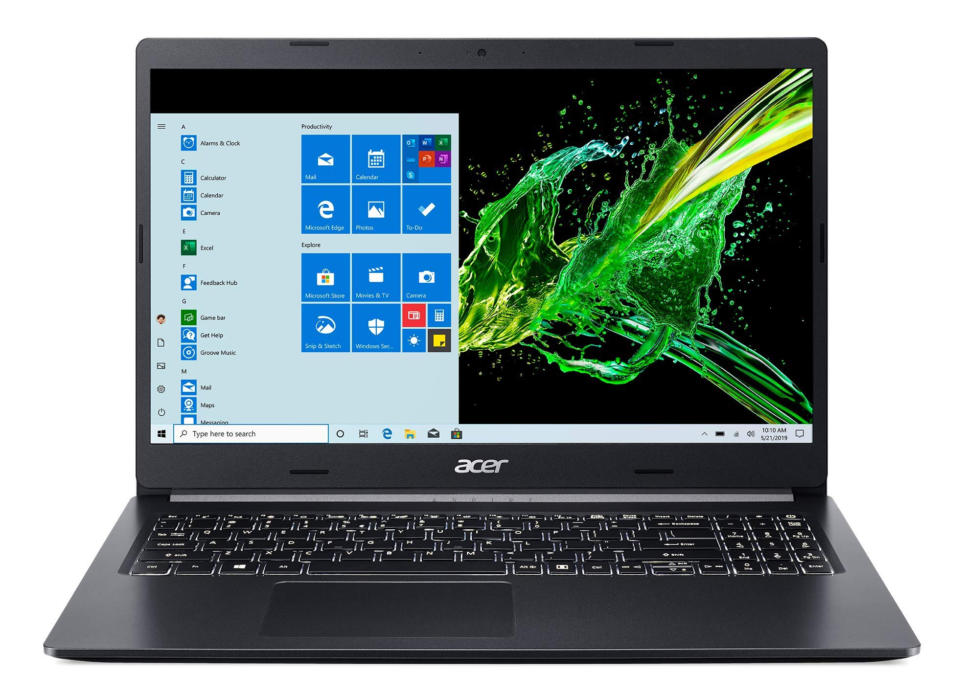 Acer Aspire 5 screen black