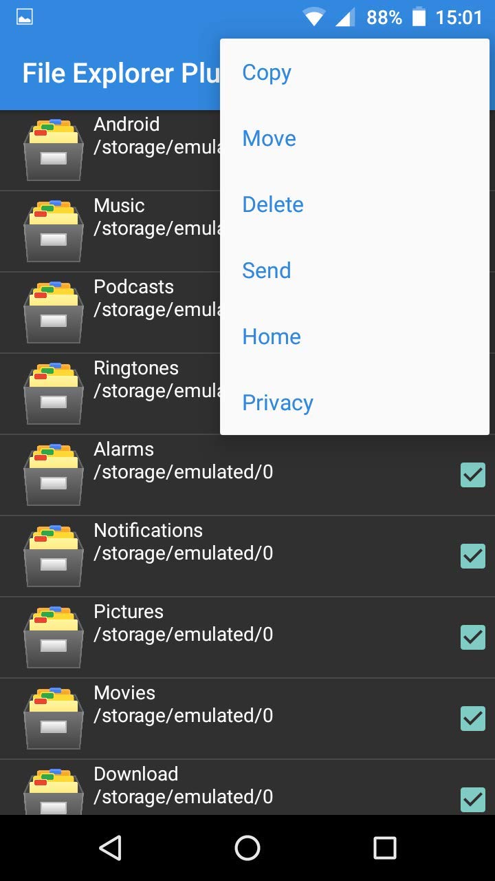 Android file explorer