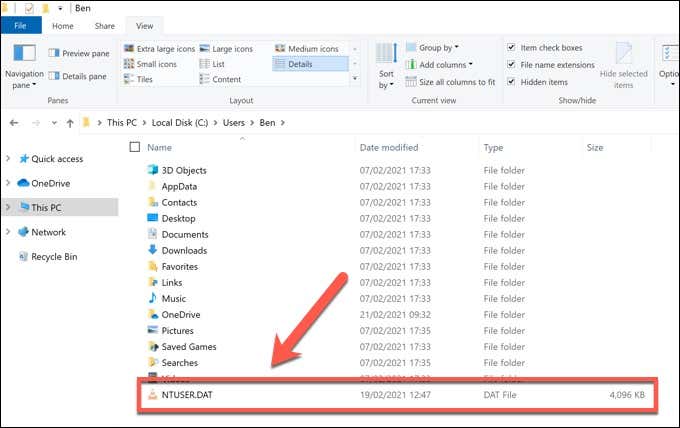 Back up NTUSER.dat file: Before replacing the NTUSER.dat file, make sure to back it up in case anything goes wrong.
Access the user profile folder: Go to the C:\Users\username folder to access the user profile folder.
