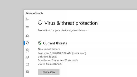 Click on Windows Security
Select Virus & threat protection