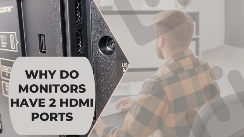 If your computer has multiple HDMI ports, try connecting the monitor to a different port.
Some HDMI ports may not be functioning properly, so switching to a different port could resolve the issue.