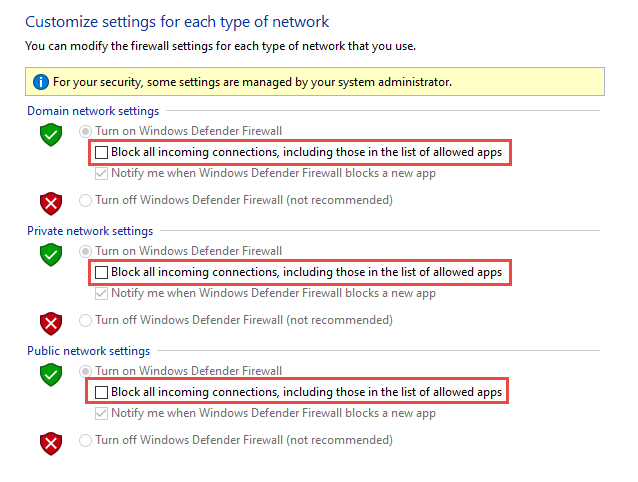 Make sure the Microsoft Defender Firewall is turned on for that network.
Check if any third-party antivirus software is blocking the connection. Temporarily disable it or add an exception for the affected website.