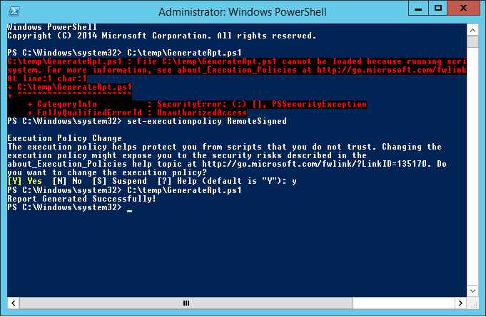 Press Enter to execute the command and wait for it to complete.
Once the command finishes running, close the PowerShell window.