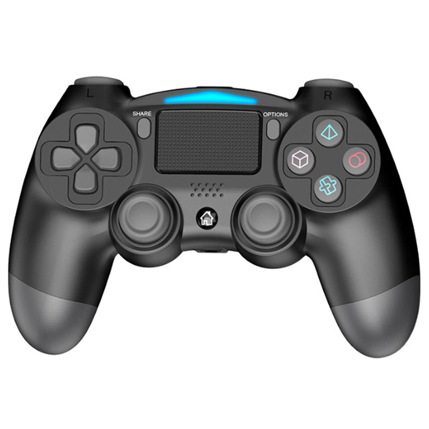PS4 Dualshock 4 controller connected to a PC via USB cable