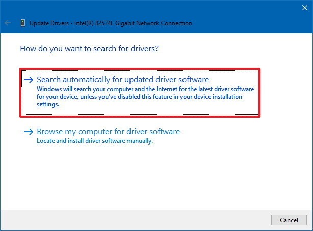 Right-click on the graphics driver and select Update driver.
Choose the option to search automatically for updated driver software.