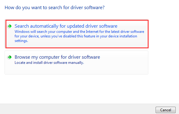 Right-click on the Xbox controller and select Update driver.
Choose the option to Search automatically for updated driver software.