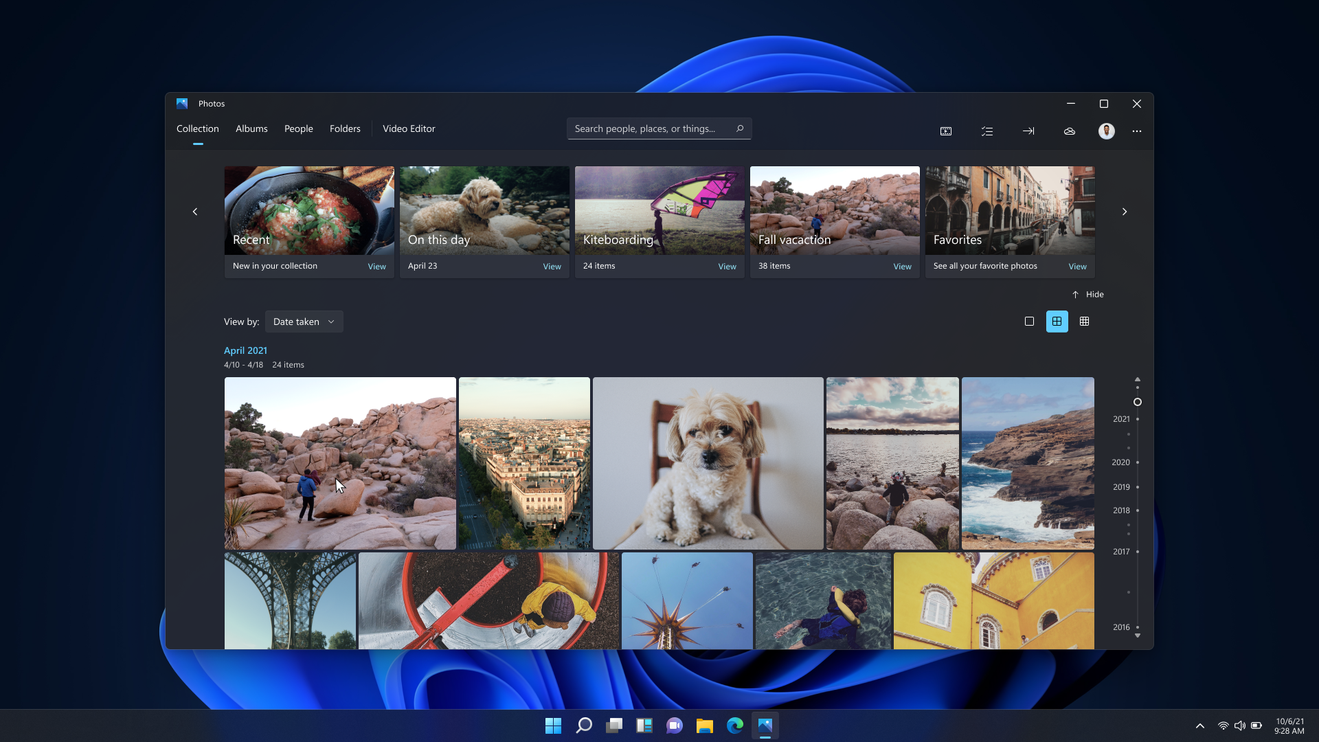Screenshot of the Photos app in Windows 11