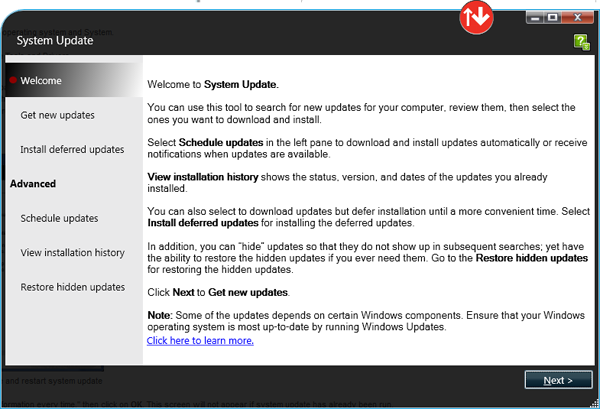 Select Update driver
Restart your Lenovo laptop
