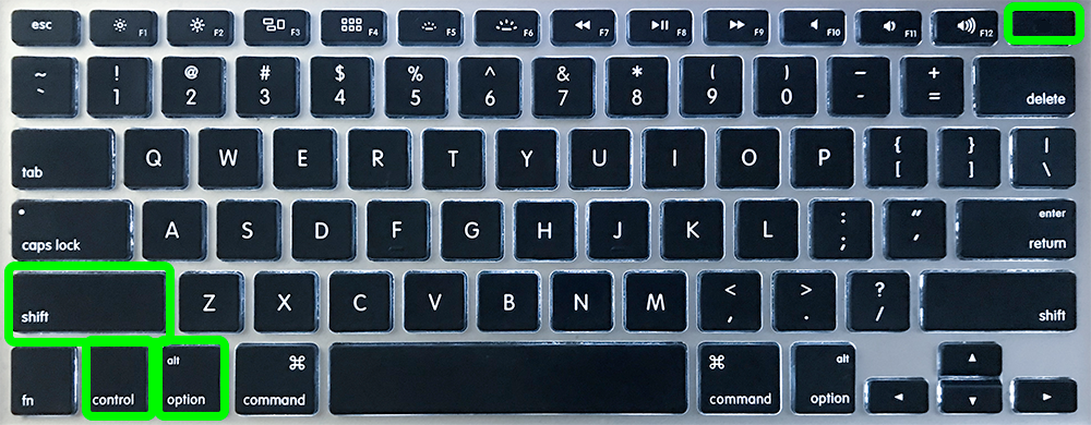 Shut down your MacBook Pro.
Press the Power button and immediately hold down the Option + Command + P + R keys.