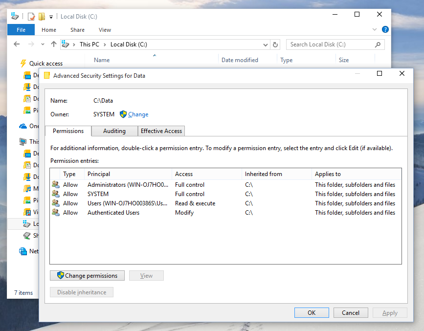 Take ownership of the file or folder: Use the "Take Ownership" feature to gain full control over the item.
Adjust file or folder permissions: Modify the access rights for specific users or groups to grant necessary permissions.