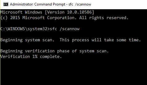 This command will scan your system for any corrupted files and repair them automatically
Wait for the scan to complete (this may take some time)