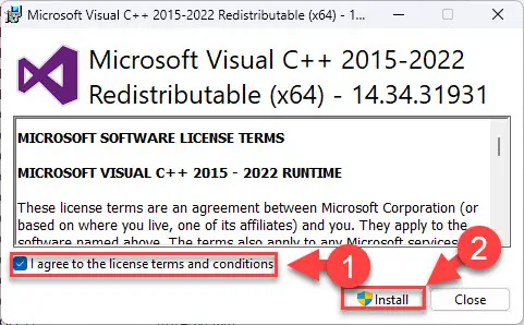 Visit the official Microsoft website and download the latest version of the Microsoft Visual C++ Redistributable Package that is compatible with your operating system.
Run the downloaded installer and follow the on-screen instructions to install the package.