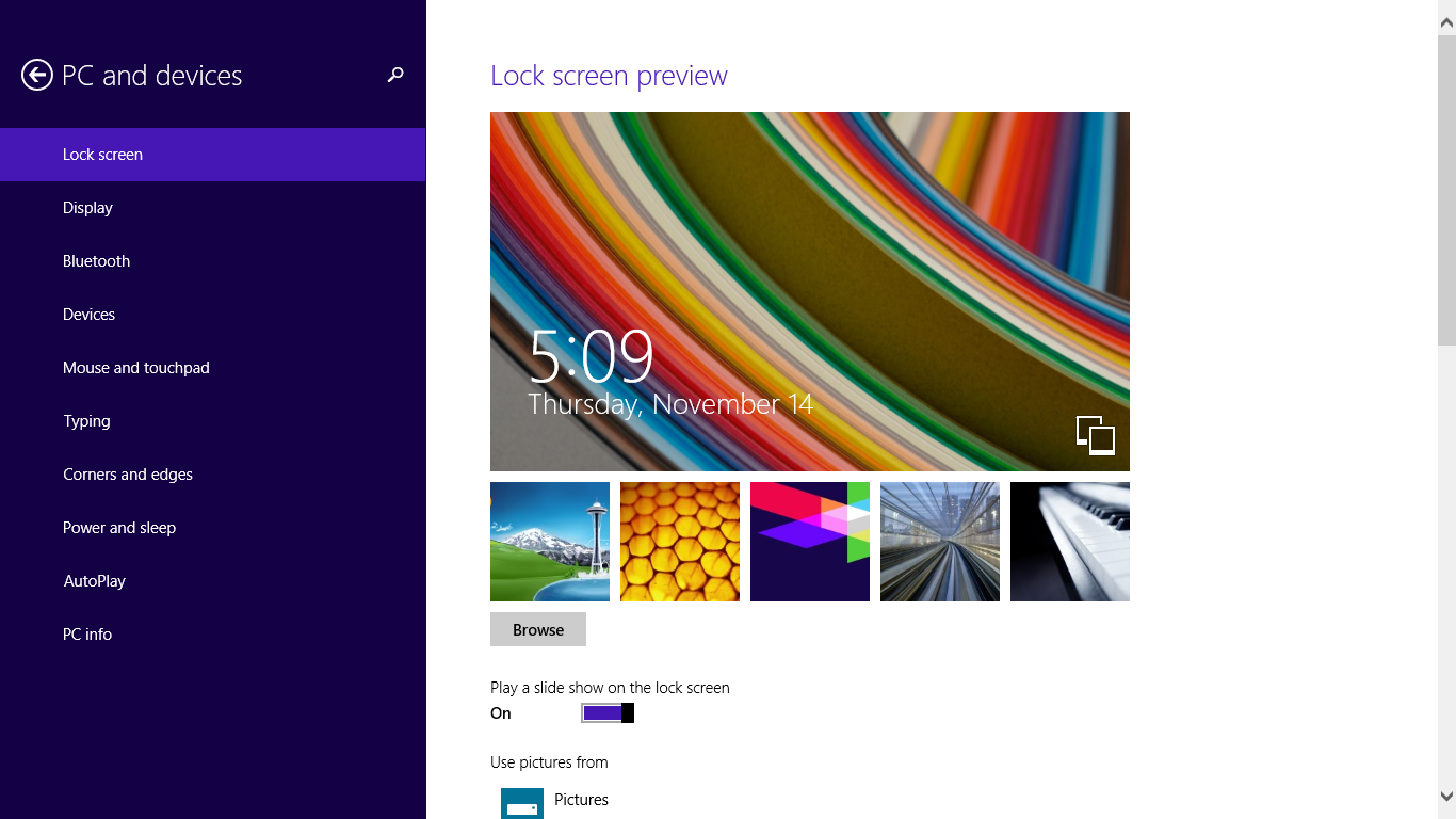 Windows 10 new PC setup screen