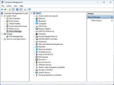 Windows Device Manager interface